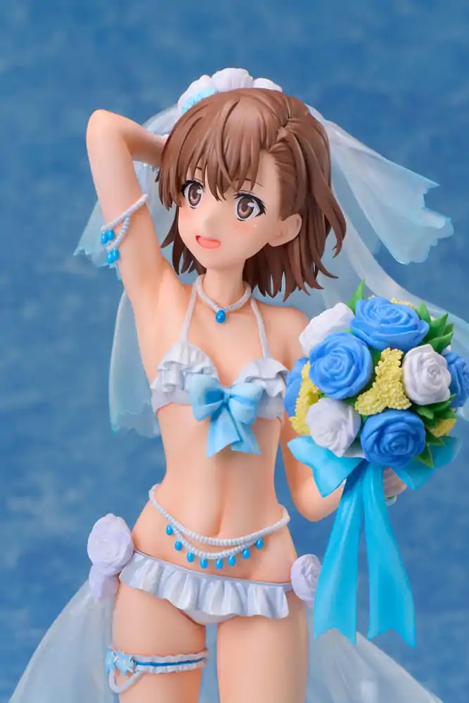 A Certain Scientific Railgun T PVC Statue 1/7 Mikoto Misaka Wedding Swimsuit Ver. 25 cm product photo