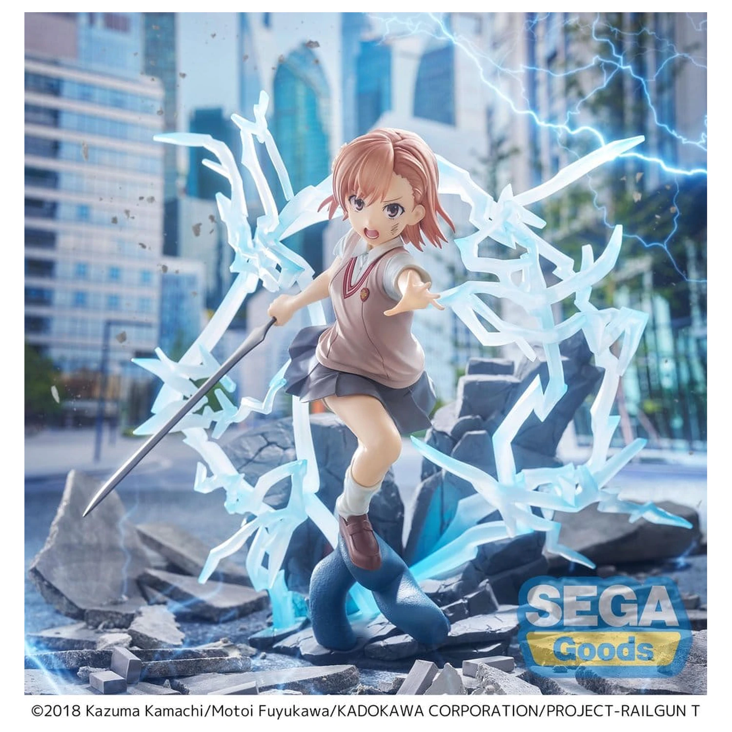 A Certain Scientific Railgun T FIGURIZMa PVC Figure Mikoto Misaka 23 cm product photo