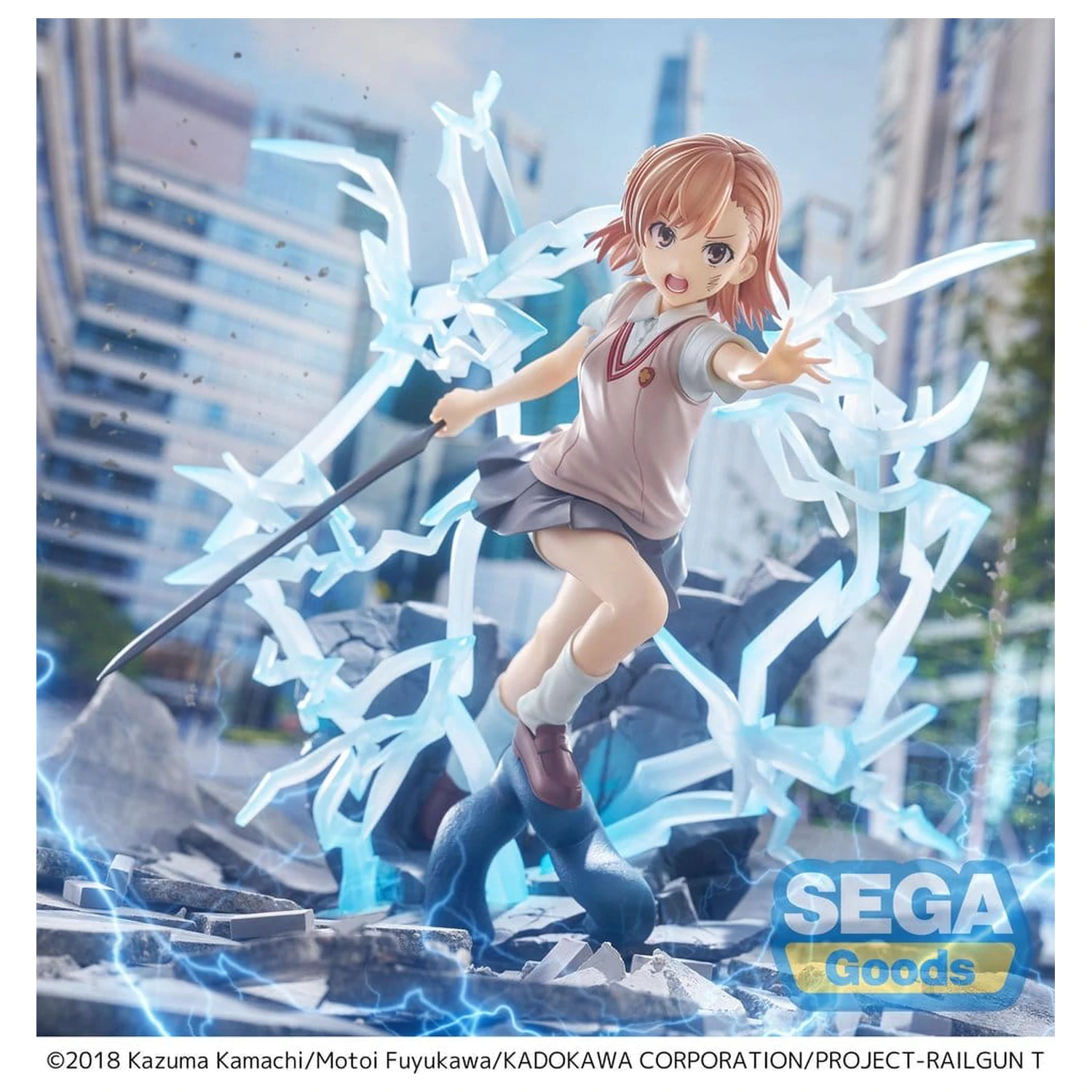 A Certain Scientific Railgun T FIGURIZMa PVC Figure Mikoto Misaka 23 cm product photo