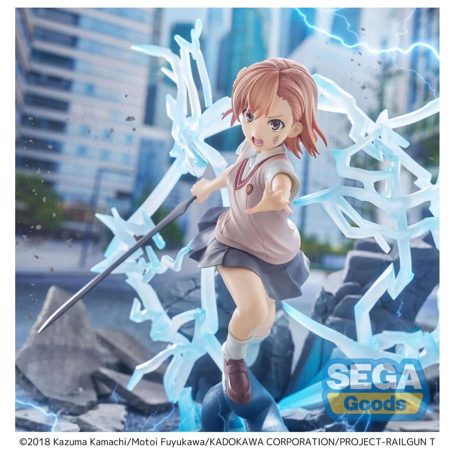 A Certain Scientific Railgun T FIGURIZMa PVC Figure Mikoto Misaka 23 cm product photo