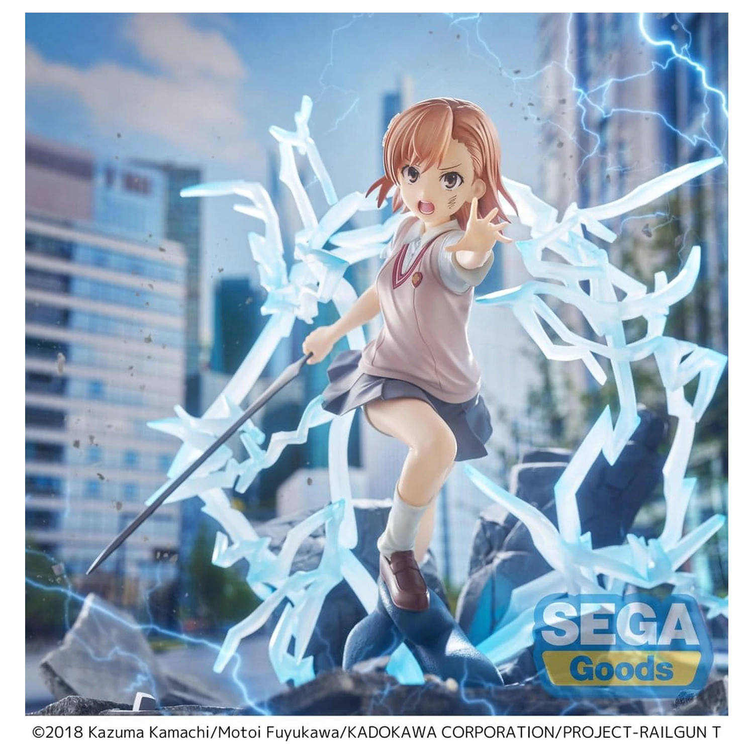 A Certain Scientific Railgun T FIGURIZMa PVC Figure Mikoto Misaka 23 cm product photo