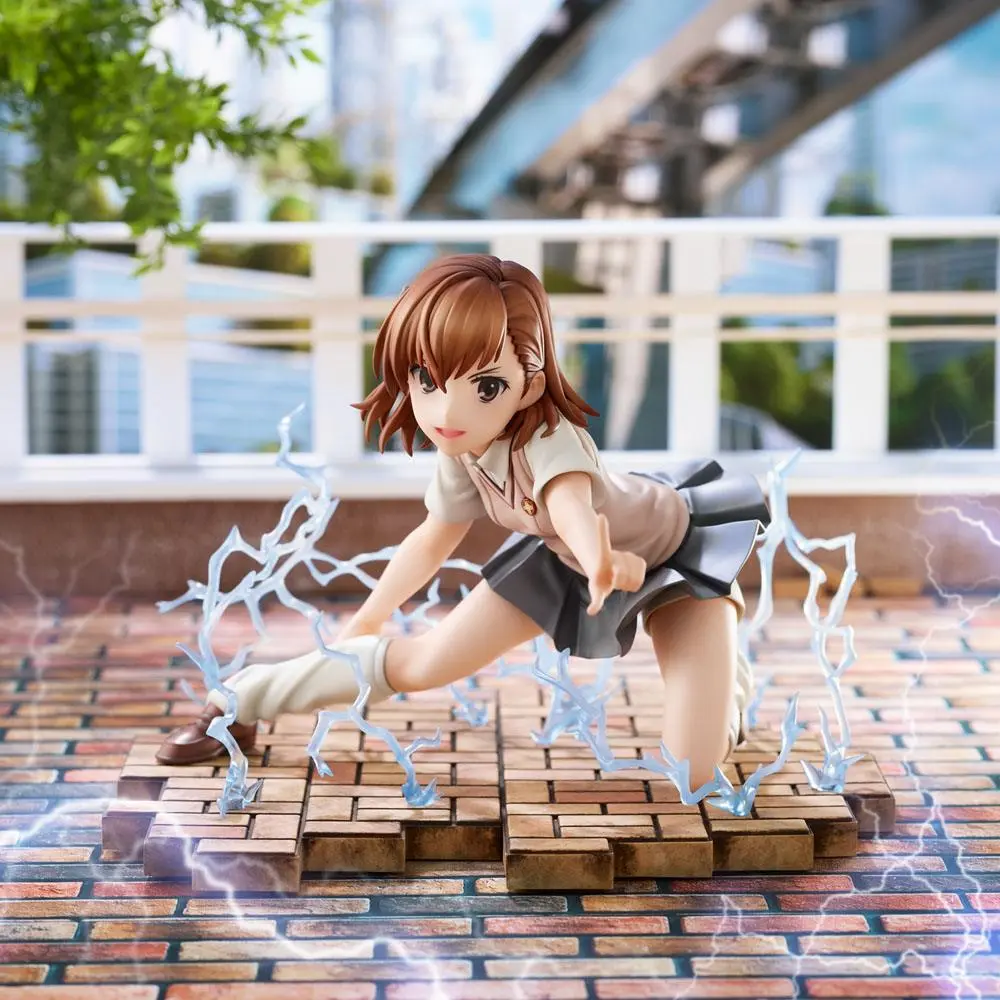 A Certain Scientific Railgun T PVC Statue Mikoto Misaka 14 cm product photo