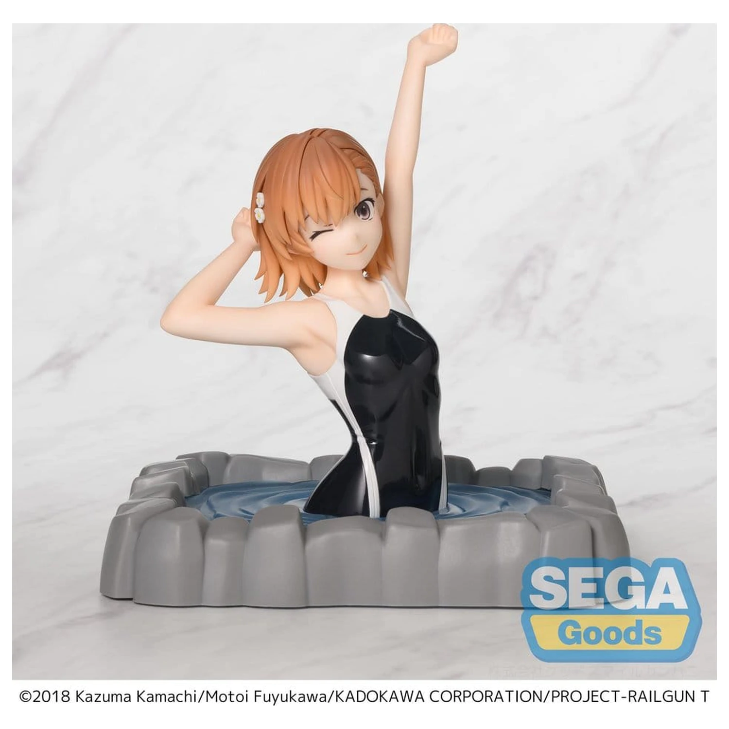 A Certain Scientific Railgun T Thermae Utopia PVC Statue Mikoto Misaka 14 cm     product photo