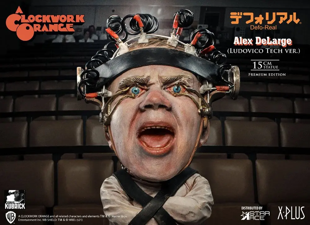 A Clockwork Orange Defo-Real Series Statue Alex DeLarge 2 Ludovico Tech Ver. 15 cm product photo