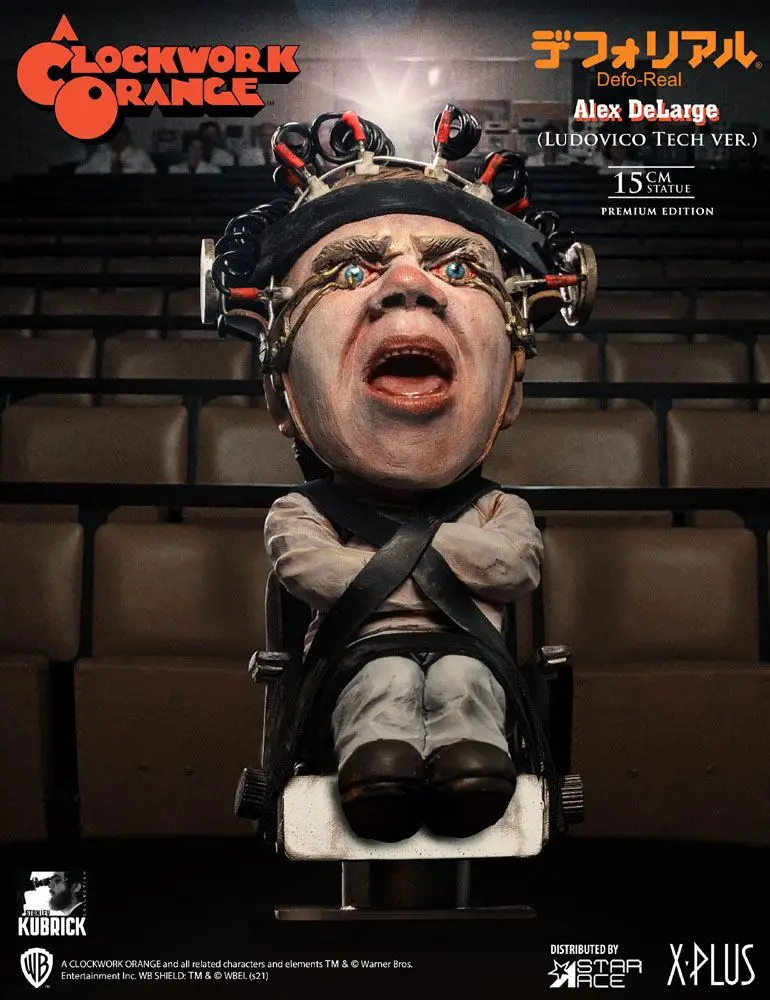A Clockwork Orange Defo-Real Series Statue Alex DeLarge 2 Ludovico Tech Ver. 15 cm product photo