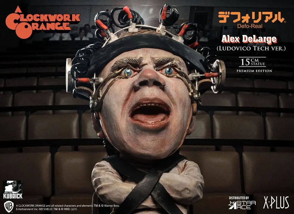 A Clockwork Orange Defo-Real Series Statue Alex DeLarge 2 Ludovico Tech Ver. 15 cm product photo