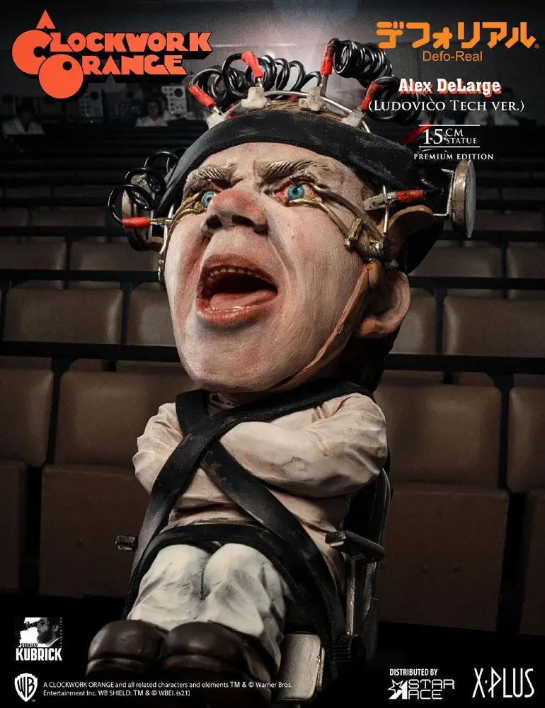 A Clockwork Orange Defo-Real Series Statue Alex DeLarge 2 Ludovico Tech Ver. 15 cm product photo