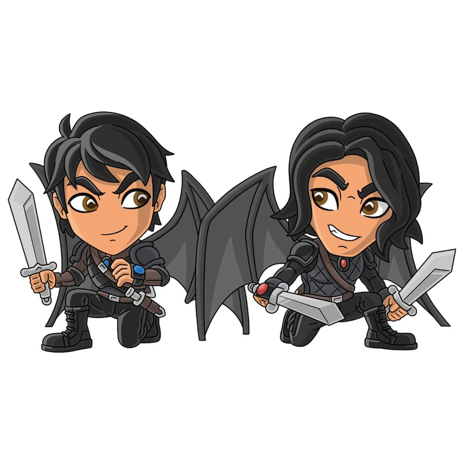 A Court of Thorns and Roses Vinyl Figure Azriel and Cassian 11 cm product photo