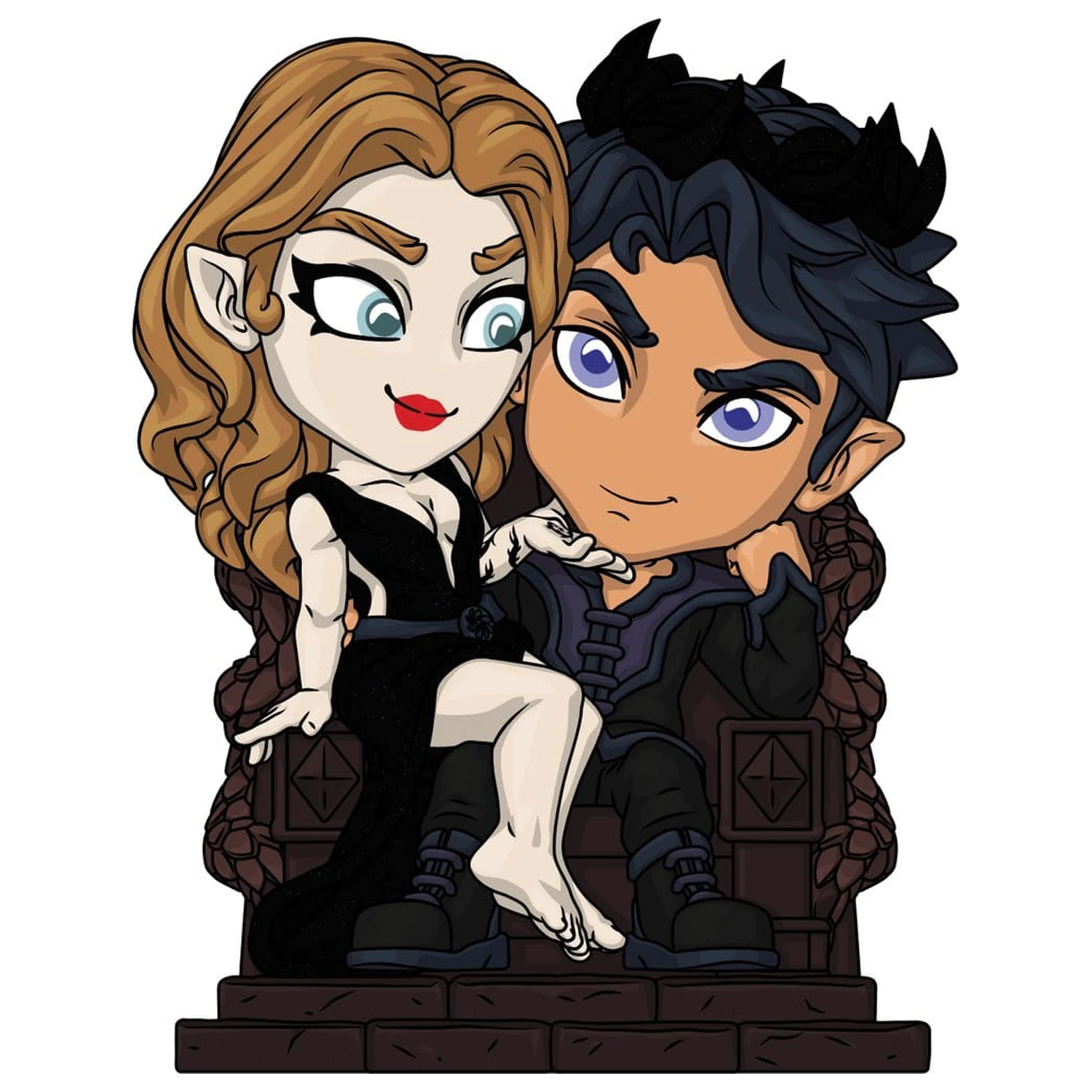 A Court of Thorns and Roses Vinyl Figure Feyre And Rhysand 12 cm product photo