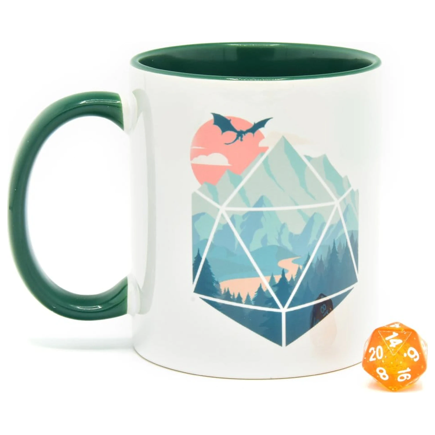 A D20 Scene Gift Set Mug & Dice product photo