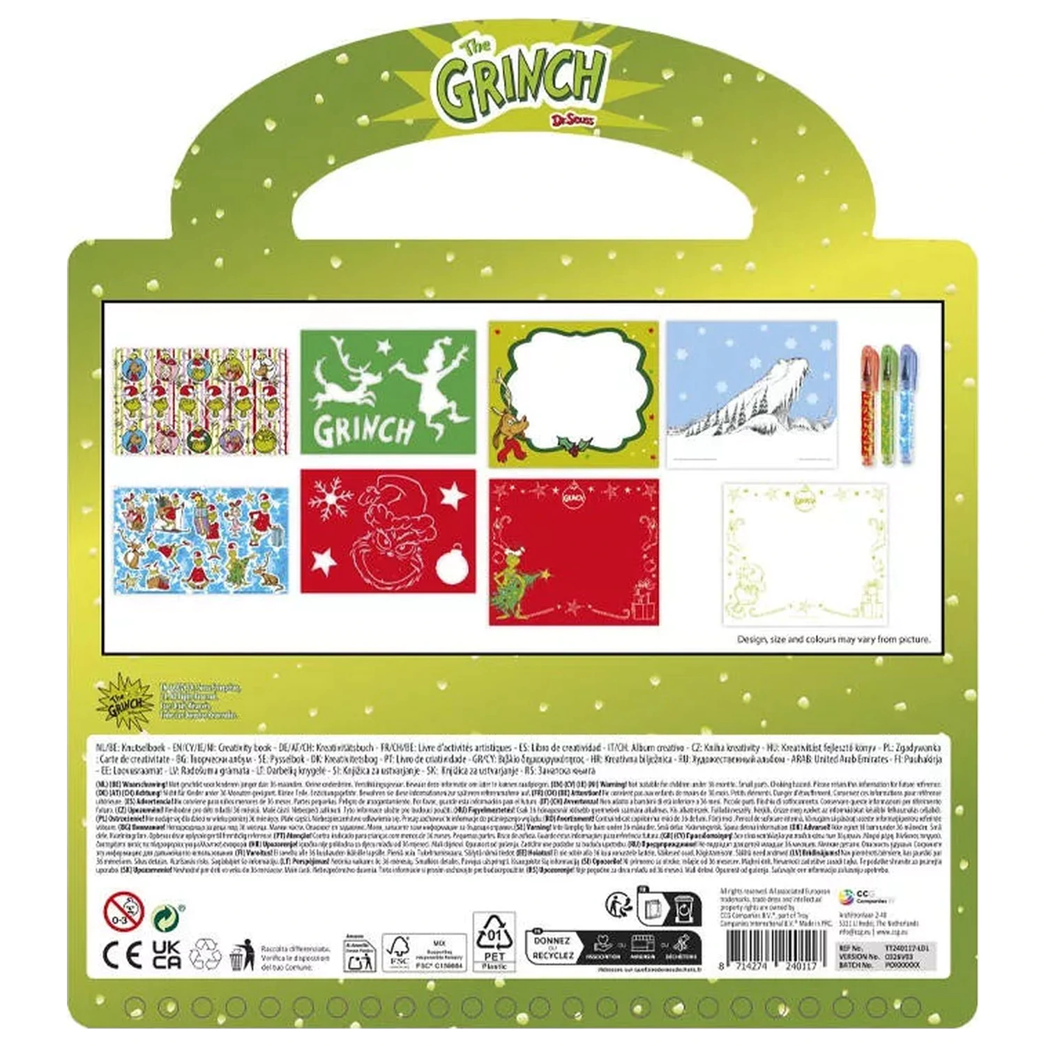 The Grinch Dr. Seuss activity set product photo