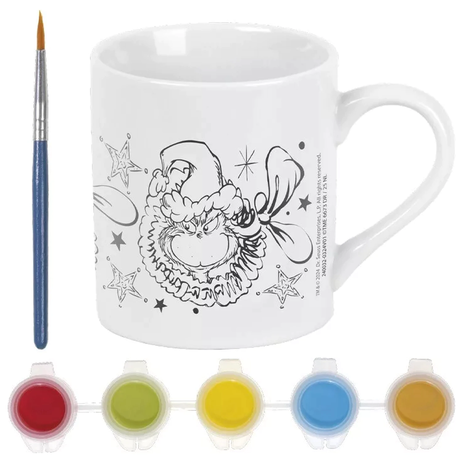 The Grinch Dr Seuss Paintable Porcelain Mug 235 ml product photo