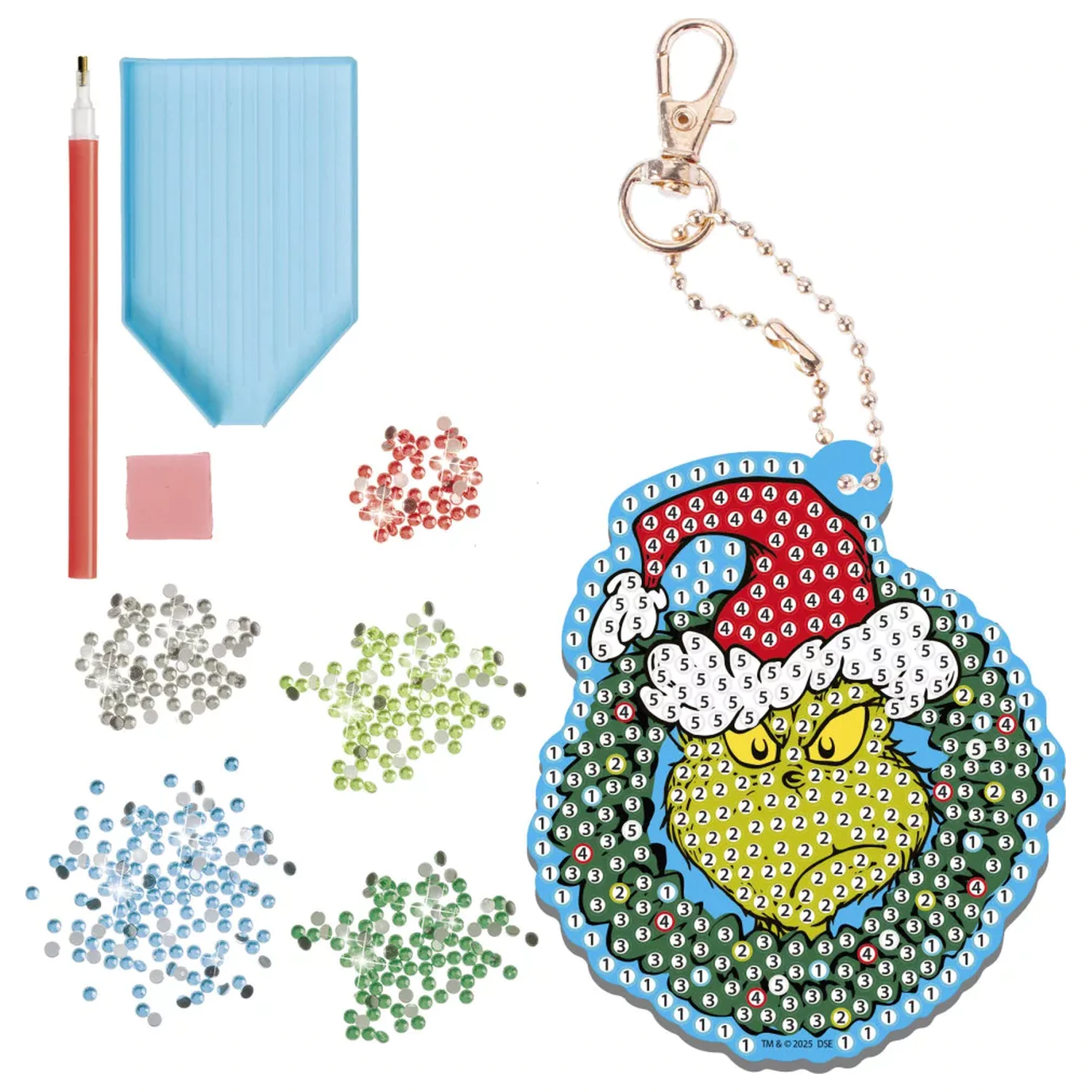 The Grinch Dr Seuss Diamond Dotz Keychain Maker Set product photo