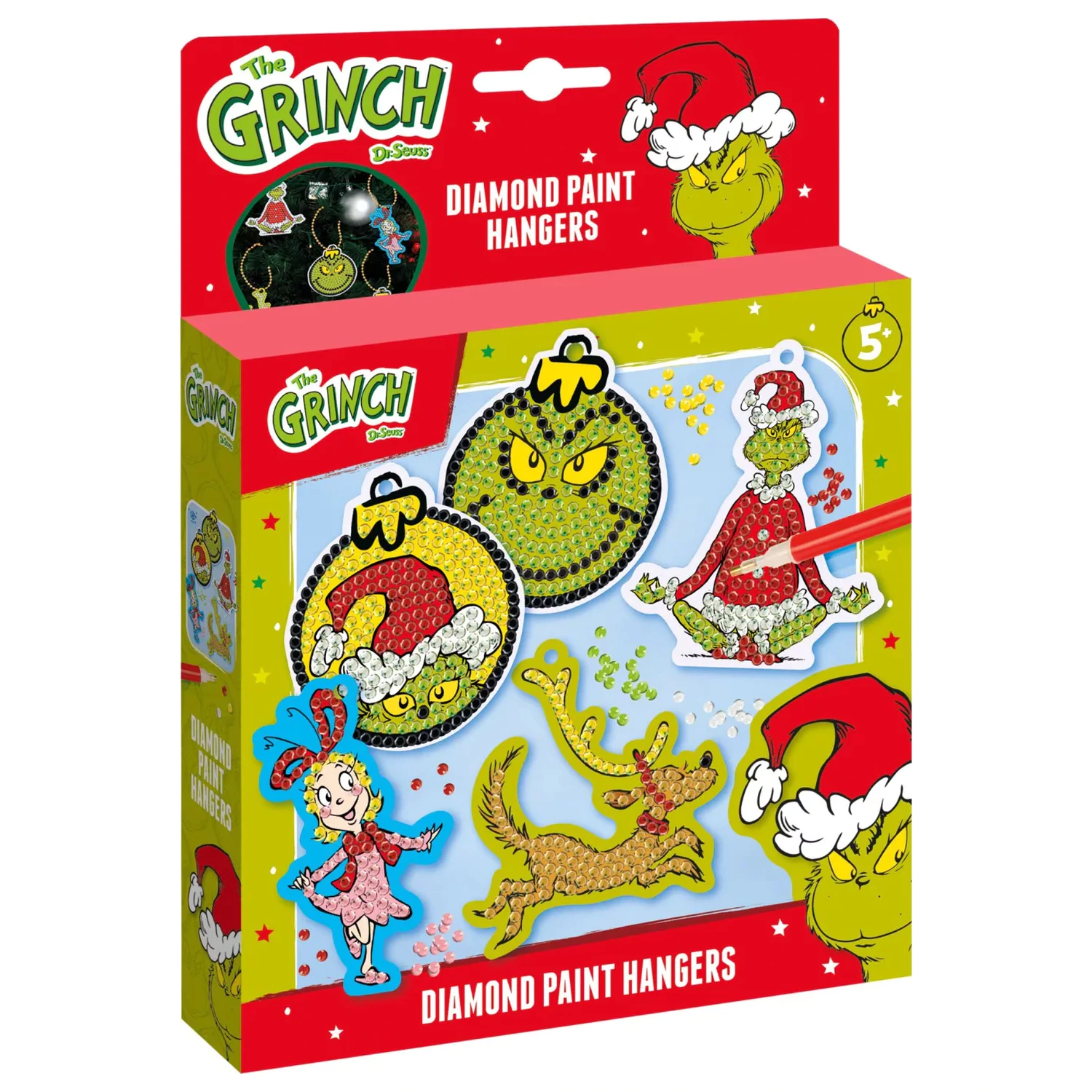 The Grinch Dr. Seuss Diamond Eye Set with Hanger product photo