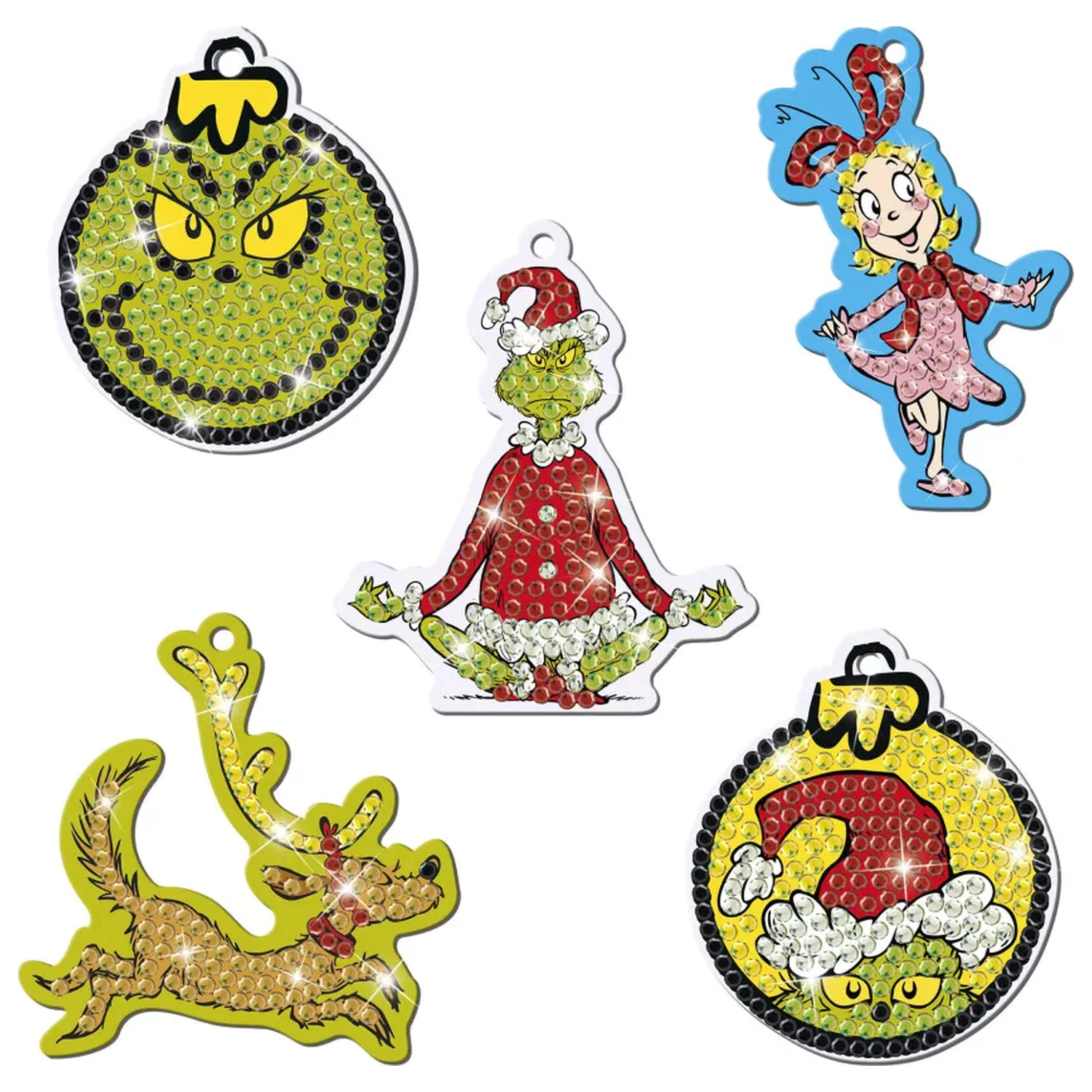 The Grinch Dr. Seuss Diamond Eye Set with Hanger product photo