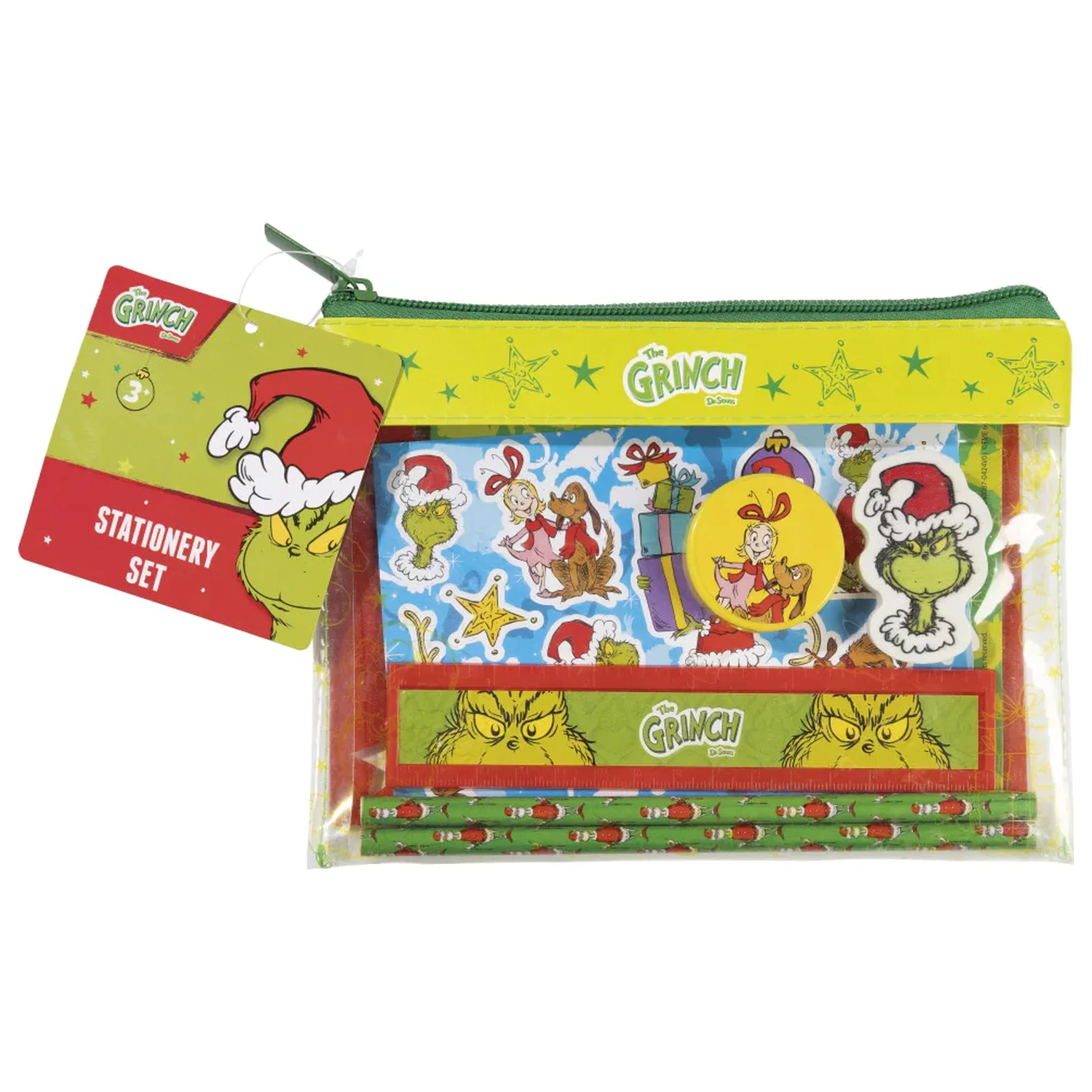 The Grinch Dr. Seuss Stationery Set 9 pcs product photo