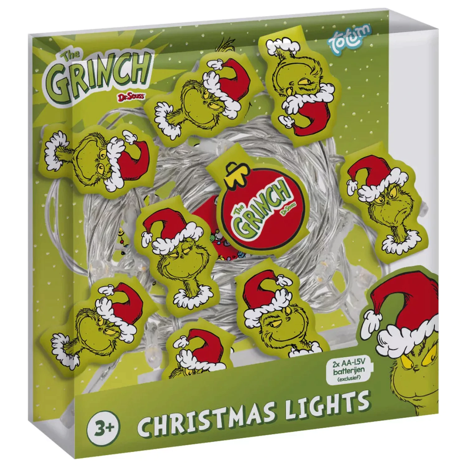 The Grinch Dr Seuss Christmas LED String Lights product photo