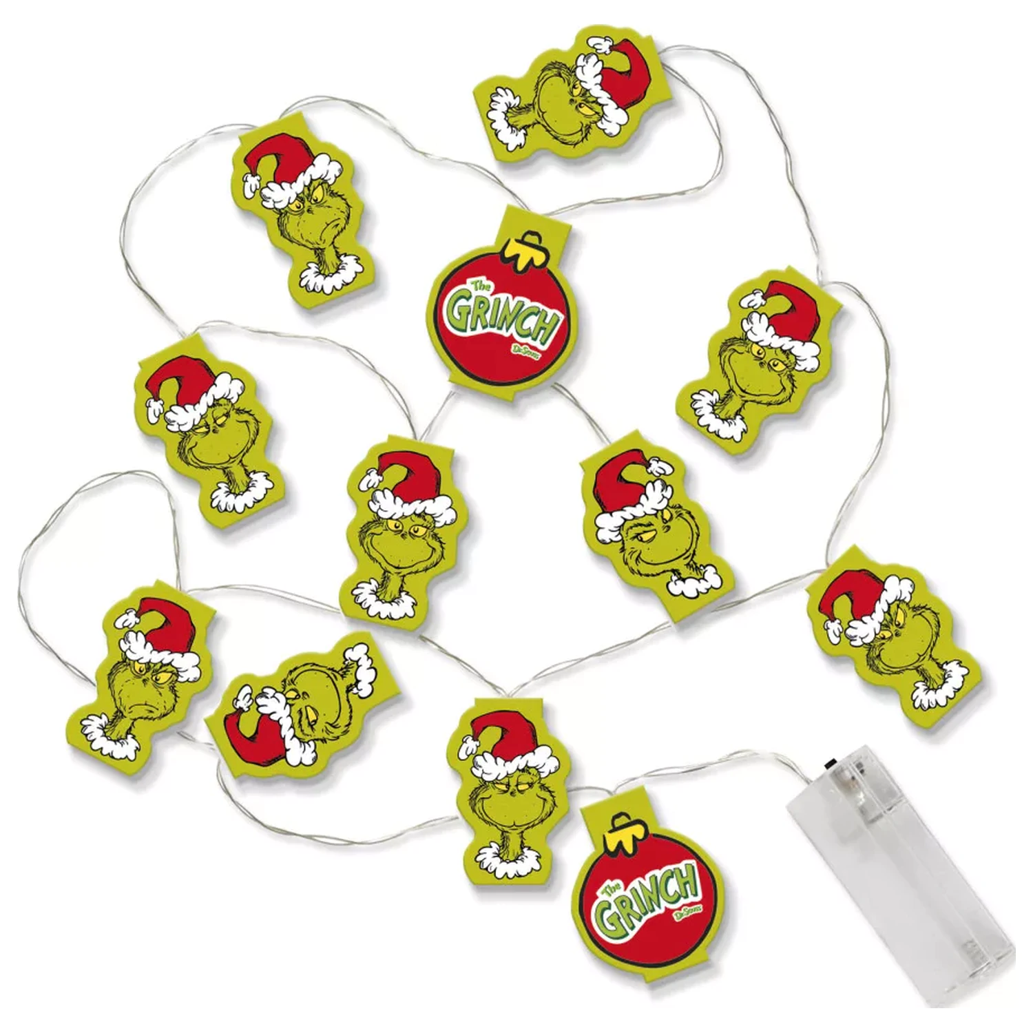 The Grinch Dr Seuss Christmas LED String Lights product photo