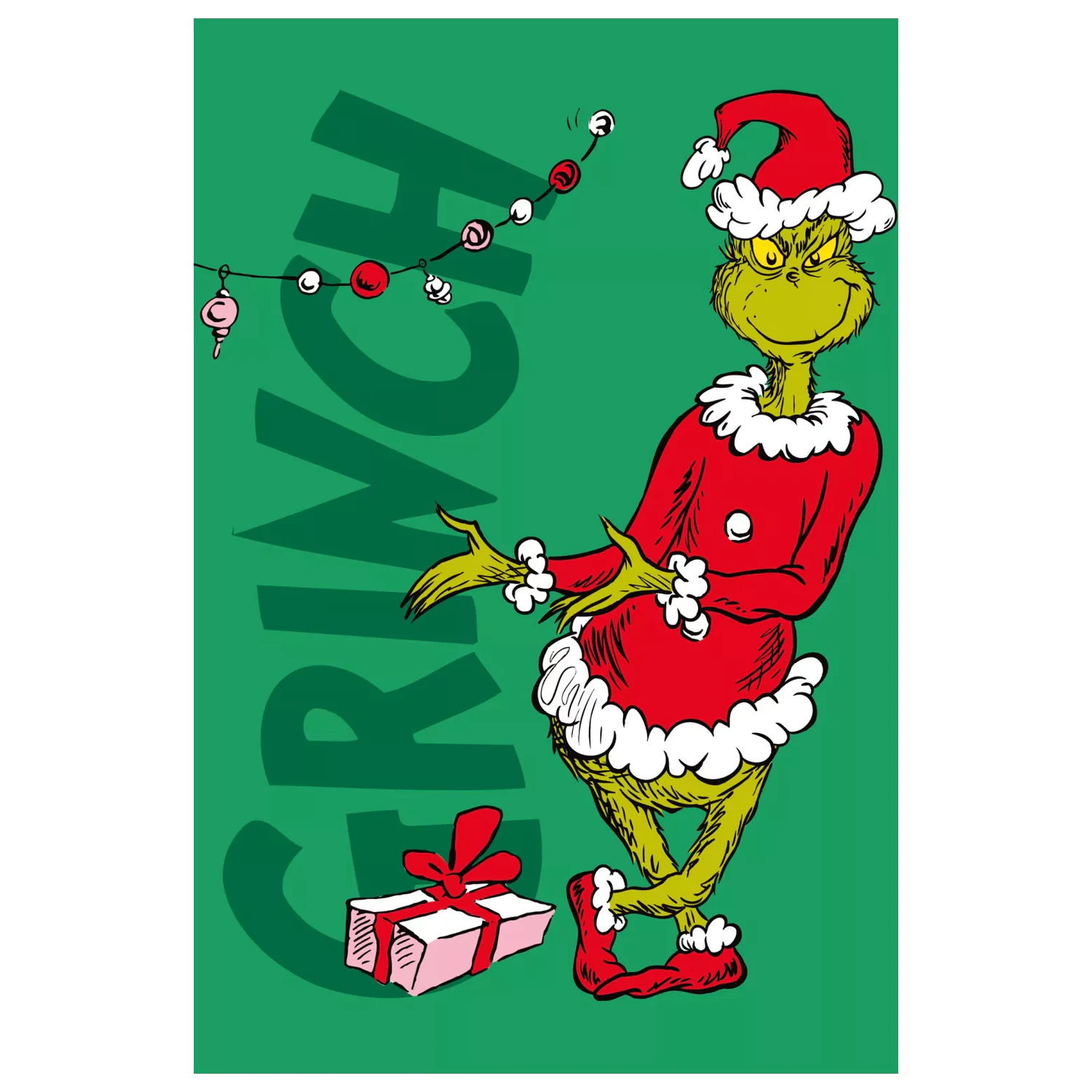 The Grinch Merry Presents Microflannel Blanket 100x150cm product photo