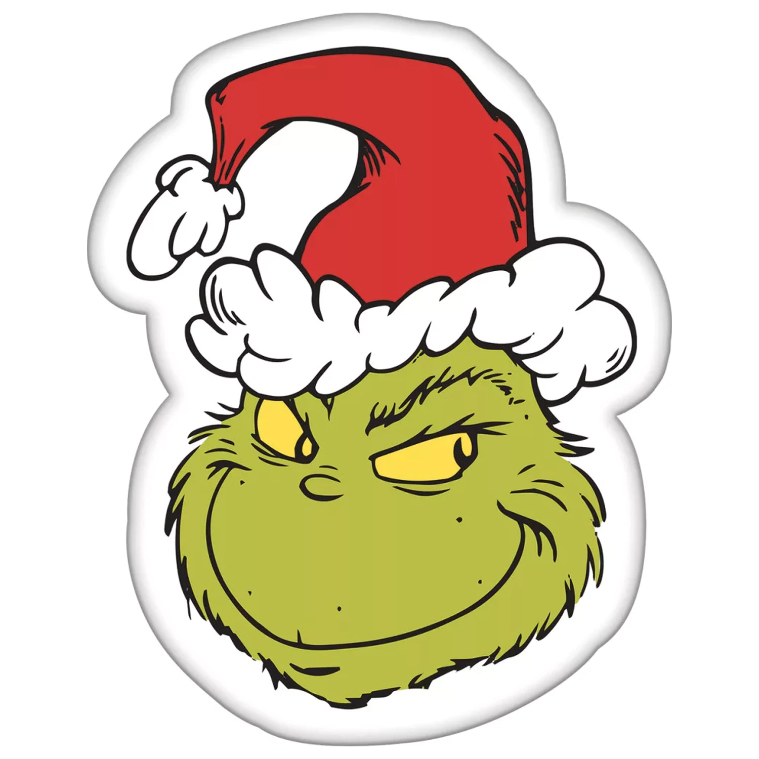 The Grinch Smile Shaped Pillow, Decorative Pillow 36x29 cm product photo