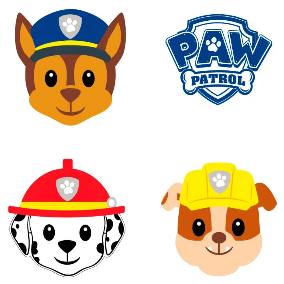 Paw Patrol pack 4 eraser product photo