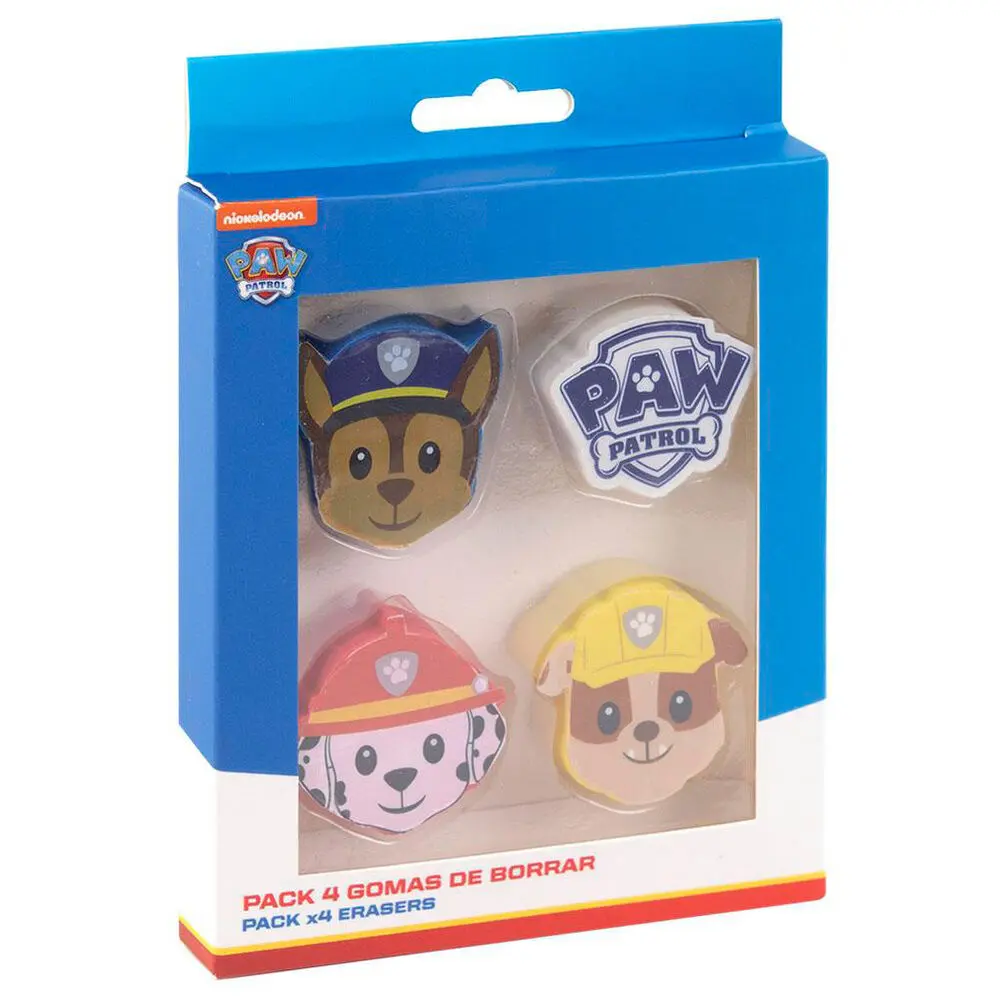 Paw Patrol pack 4 eraser product photo