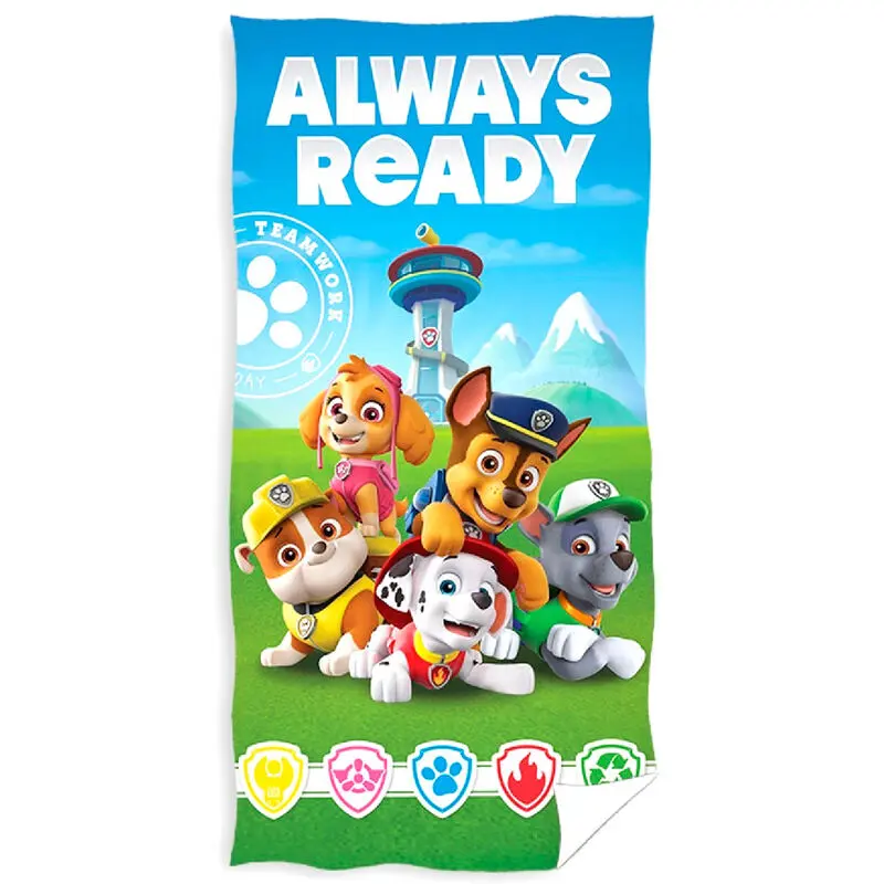 Paw Patrol Always Ready microfibre beach towel product photo