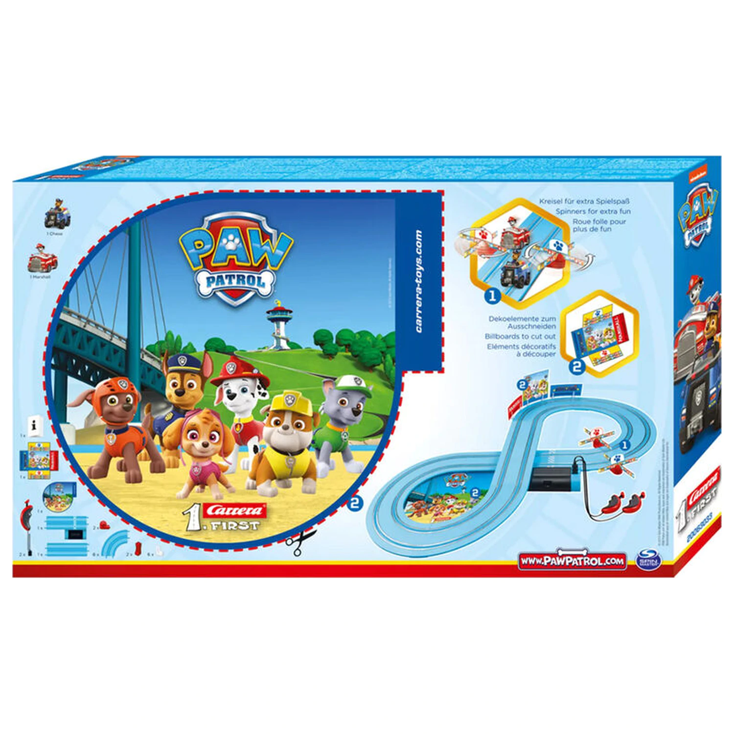 Paw Patrol Chase & Marshall Racing circuit product photo