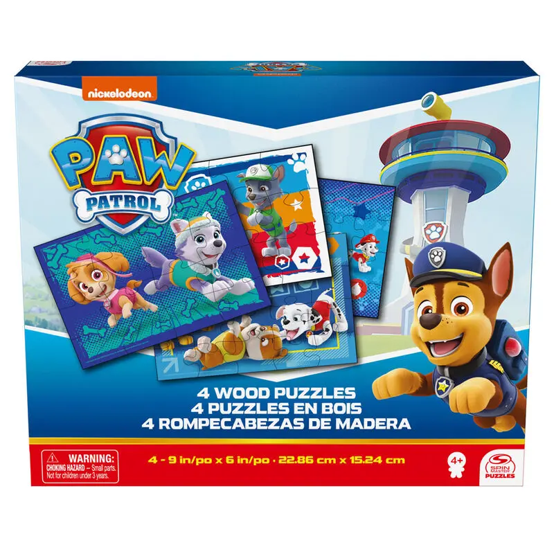 Paw Patrol progresive wooden puzzle 12-16-20-24pcs product photo