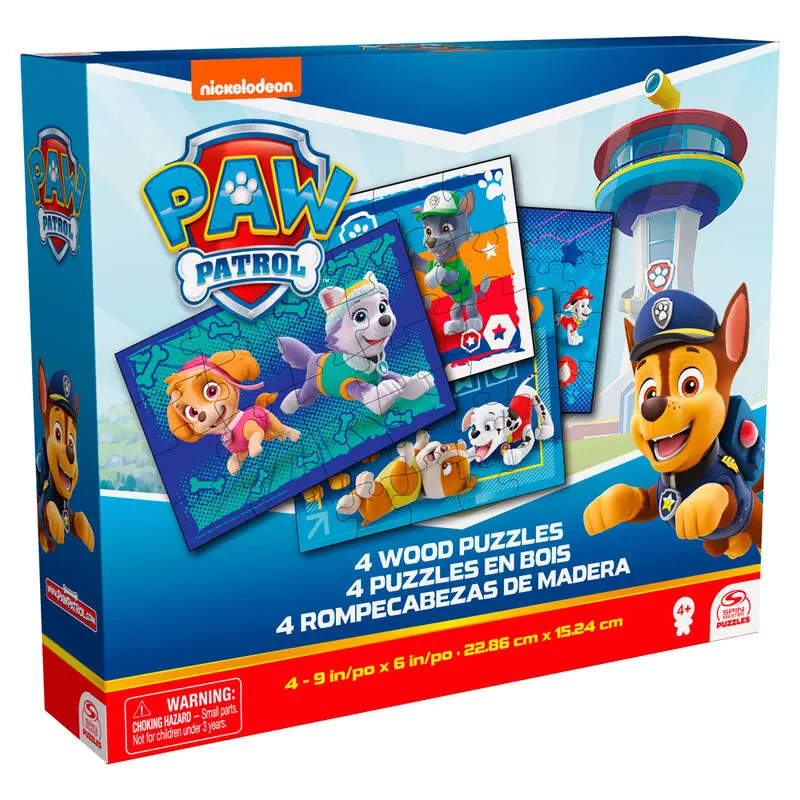 Paw Patrol progresive wooden puzzle 12-16-20-24pcs product photo