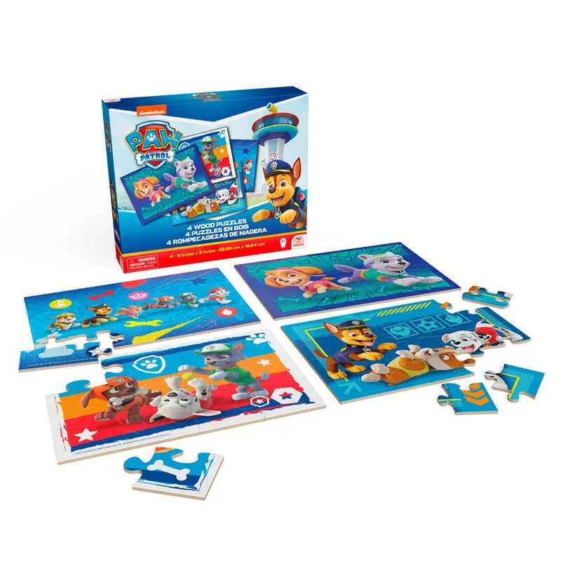 Paw Patrol progresive wooden puzzle 12-16-20-24pcs product photo