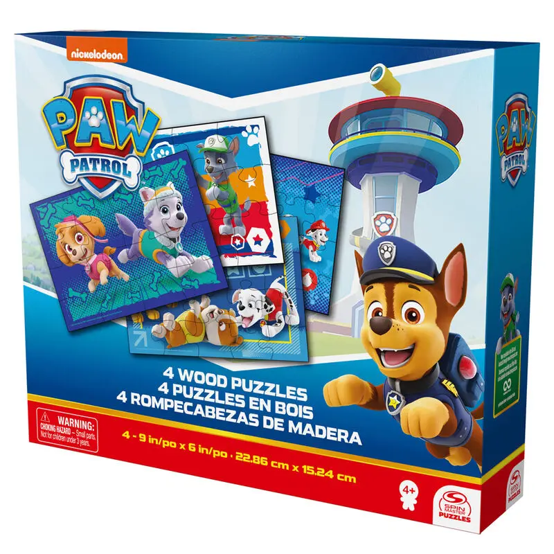 Paw Patrol progresive wooden puzzle 12-16-20-24pcs product photo