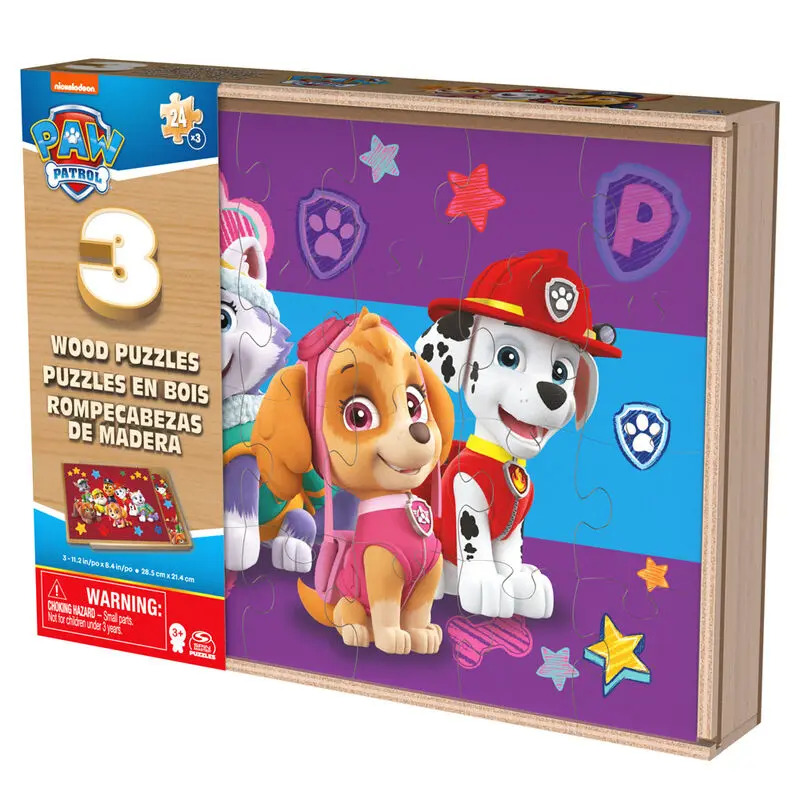 Paw Patrol wooden puzzle 3x24pcs product photo