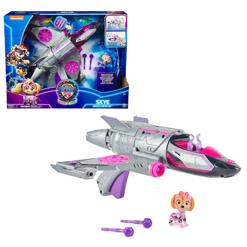 Paw Patrol Mighty Movie Skye deluxe vehicle product photo