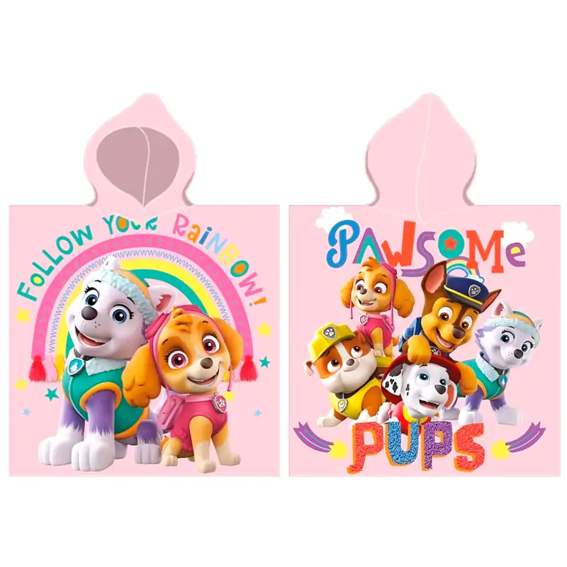 Paw Patrol microfibre poncho towel product photo