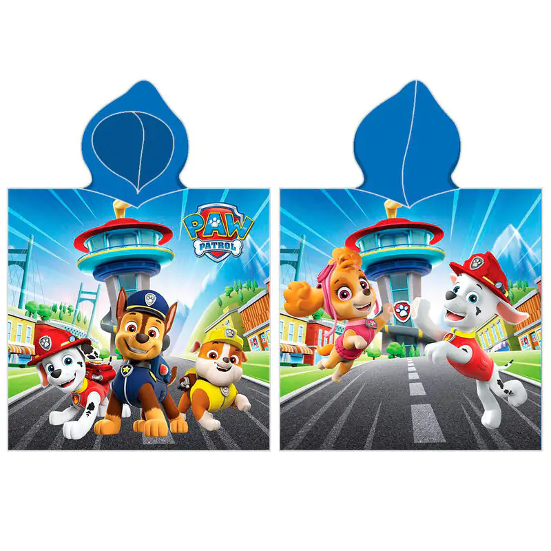 Paw Patrol microfibre poncho towel product photo