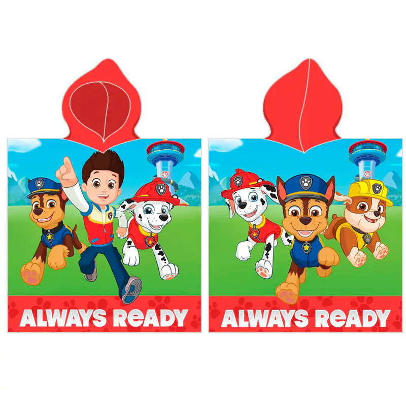 Paw Patrol microfibre poncho towel product photo