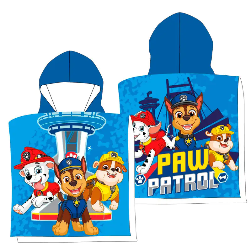 Paw Patrol microfibre poncho towel product photo