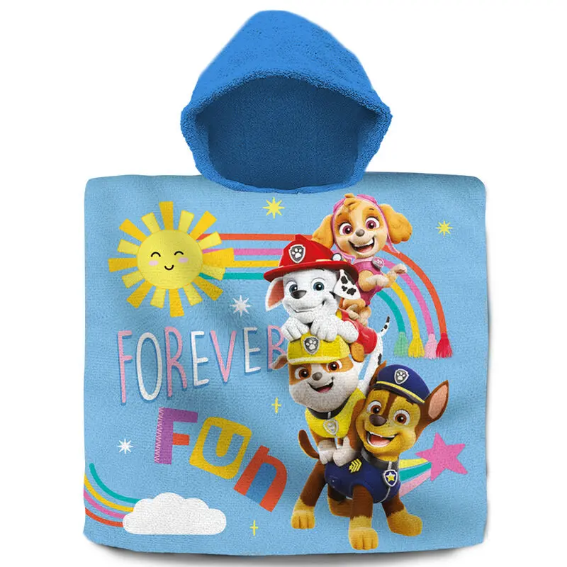 Paw Patrol cotton poncho towel product photo