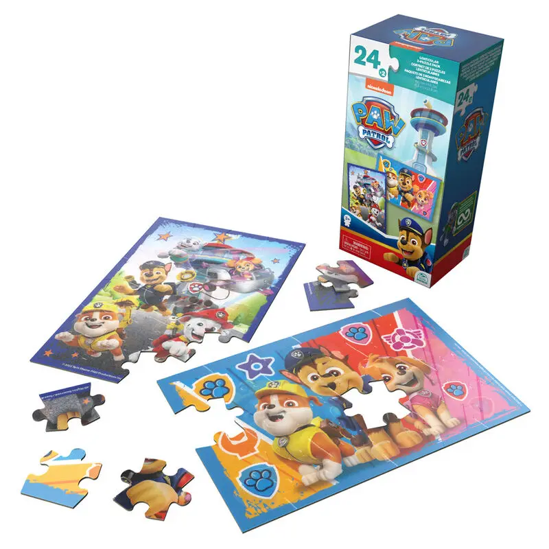 Paw Patrol lenticular puzzle 2x24pcs product photo