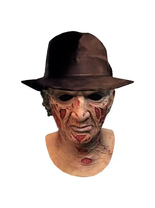 A Nightmare On Elm Street Deluxe Latex Mask with Hat Freddy Krueger product photo