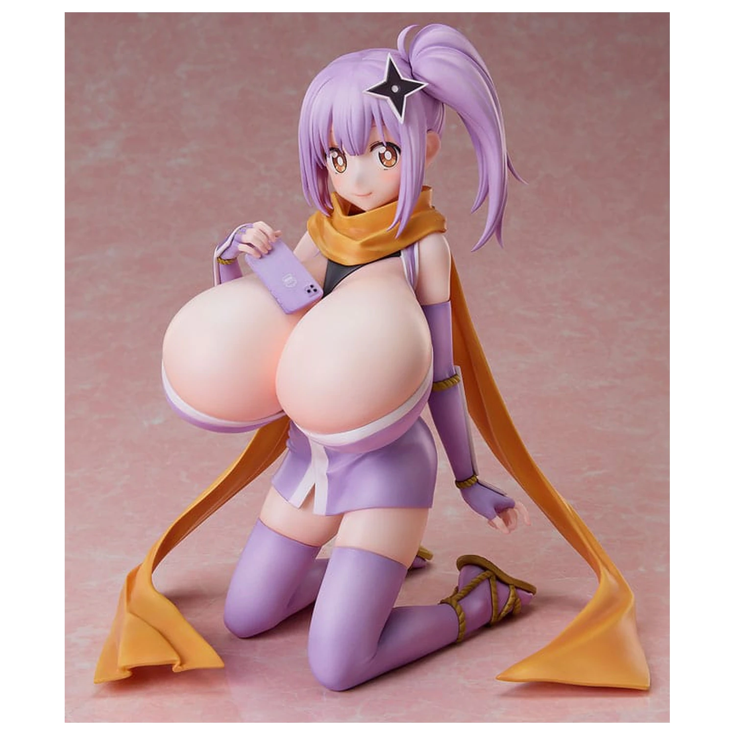 A Ninja and an Assassin Under One Roof Maid PVC Statue 1/4 Diecut Sticker Satoko Kusagakure Huge-Breasted Ver. 23 cm    product photo