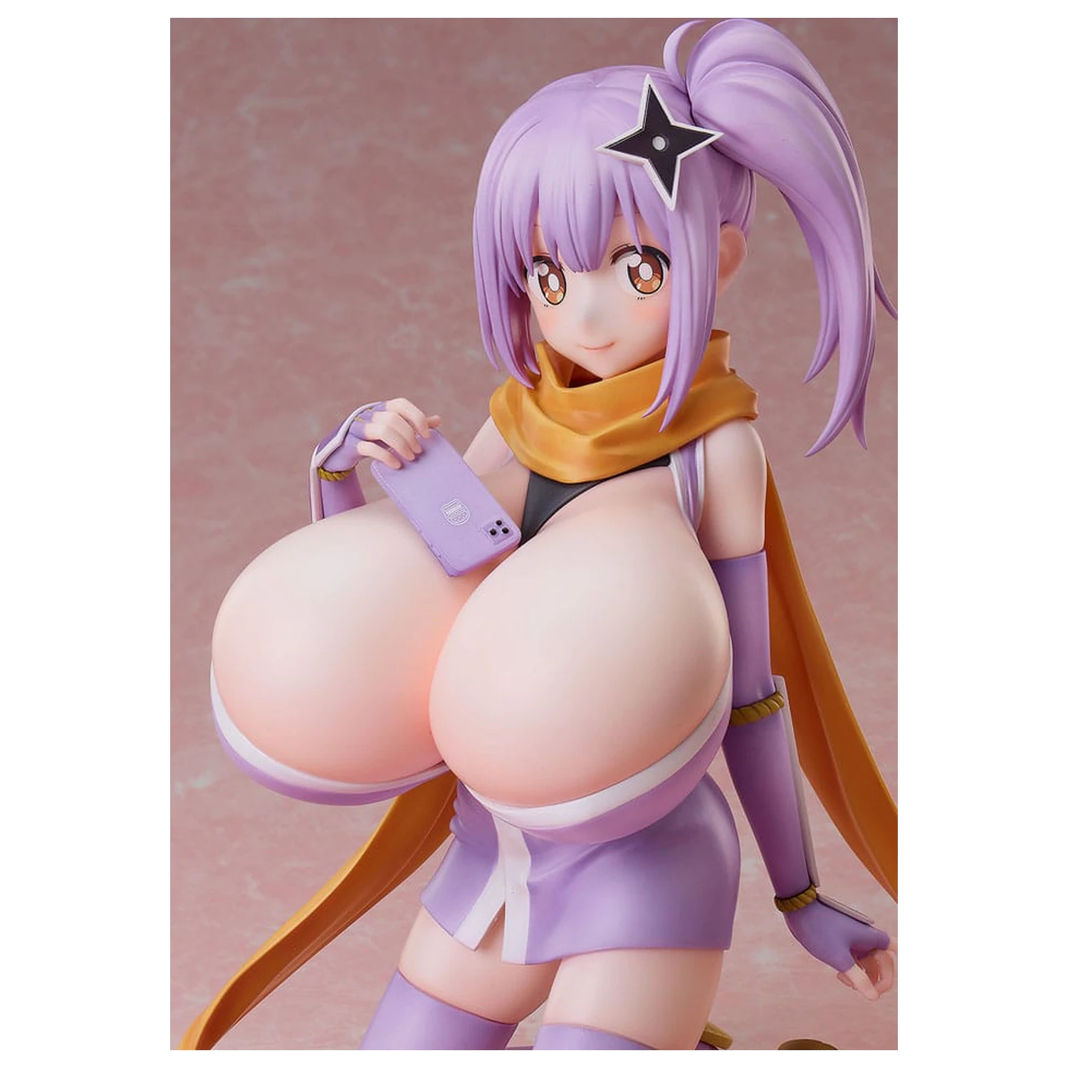 A Ninja and an Assassin Under One Roof Maid PVC Statue 1/4 Diecut Sticker Satoko Kusagakure Huge-Breasted Ver. 23 cm    product photo