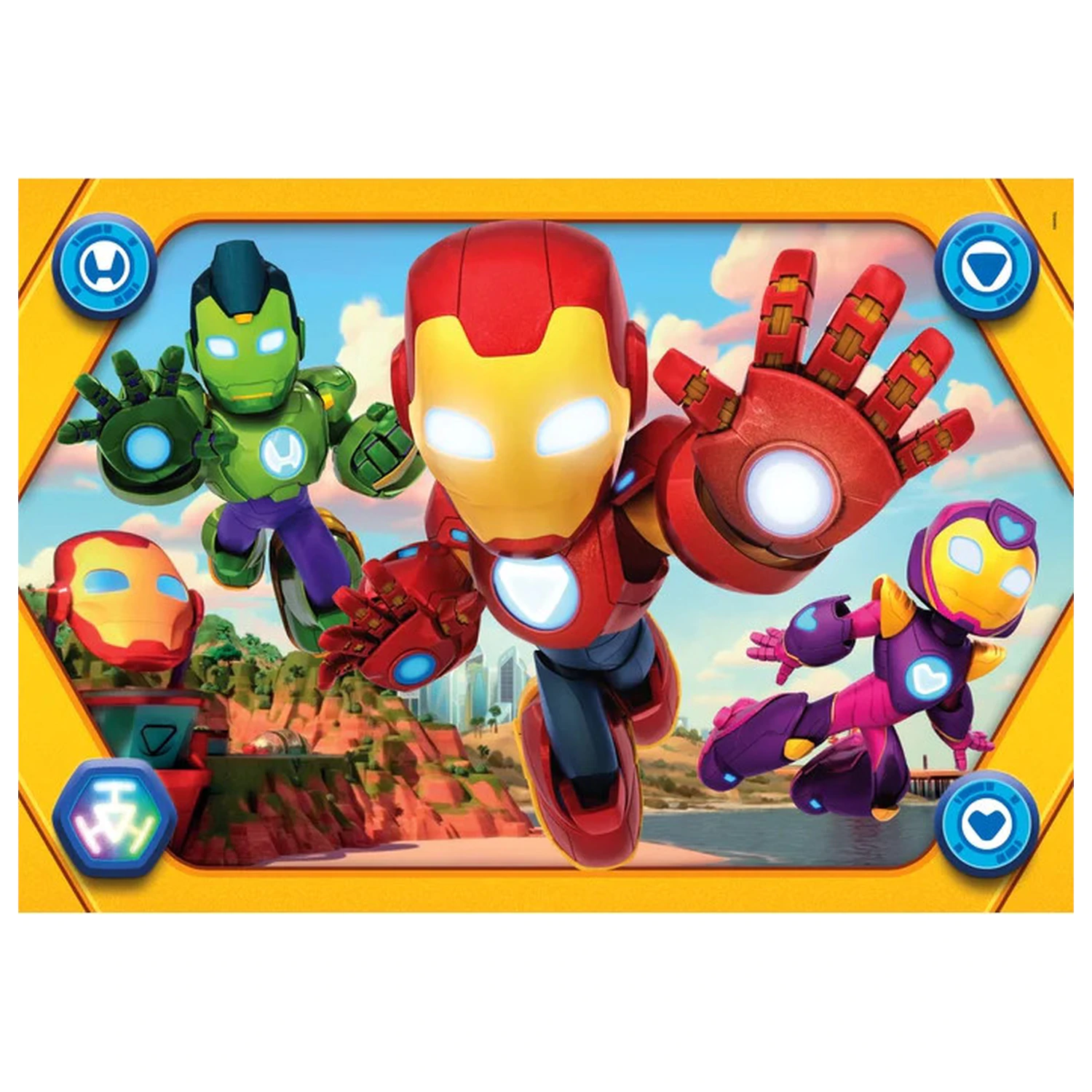 Iron Man and His Super Team Hero Squad 104-piece maxi puzzle product photo