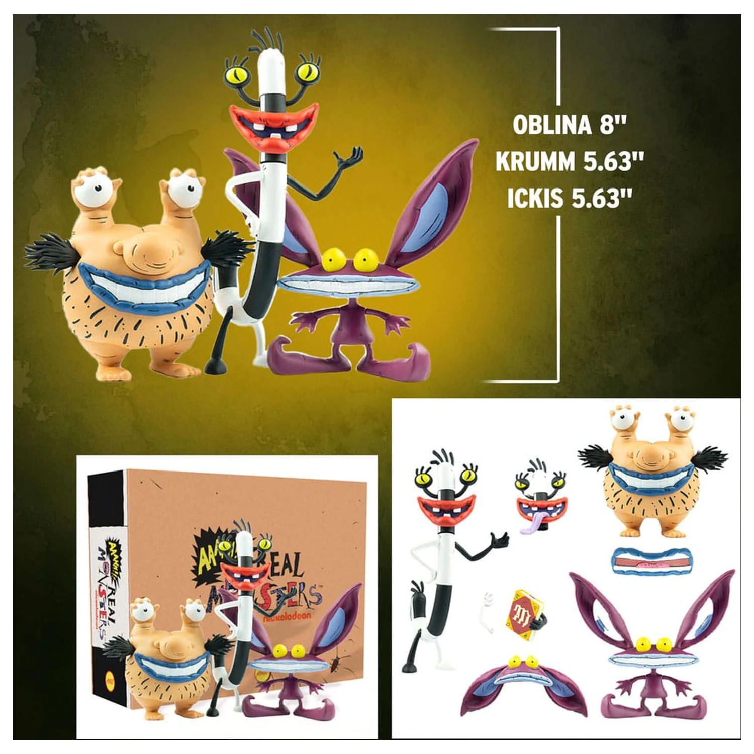 Aaahh!!! Real Monsters PVC Figure 3-Pack Ickis, Oblina & Krumm product photo