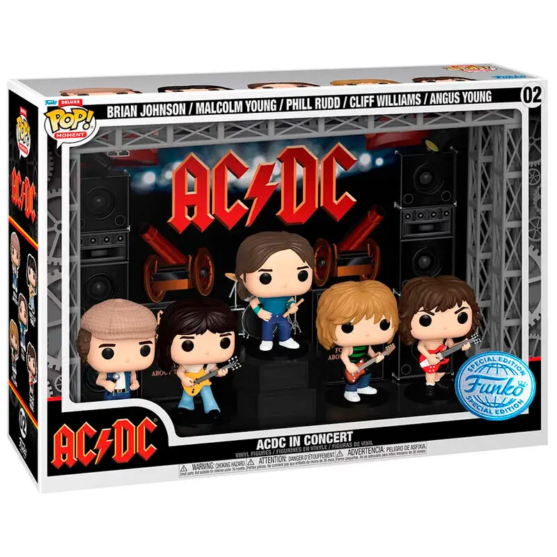 AC/DC POP! Moments DLX Vinyl Figure 5-Pack AC/DC in Concert 9 cm termékfotó