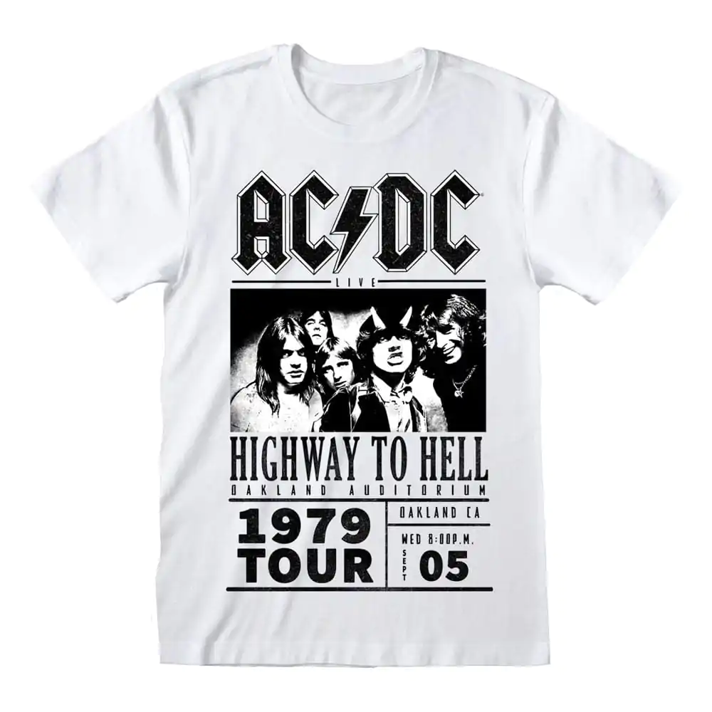 AC/DC T-Shirt Highway To Hell 1979 Tour White product photo