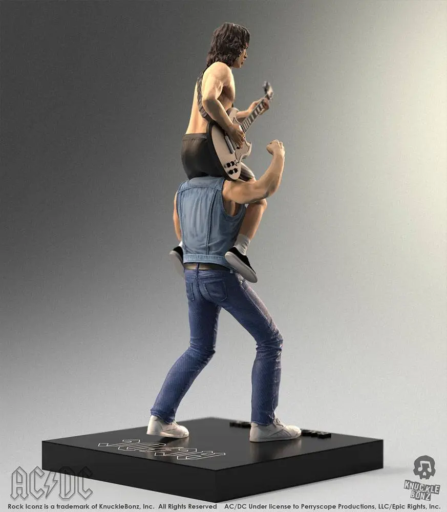 AC/DC Rock Iconz Statue 1/9 Angus &amp; Brian 27 cm product photo