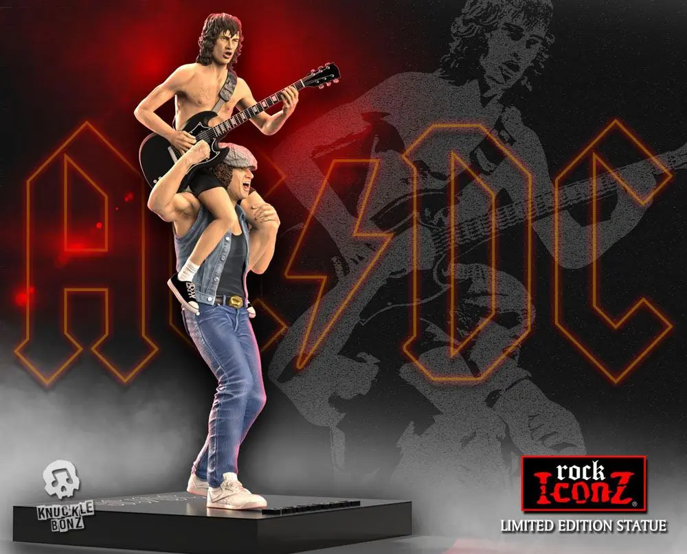 AC/DC Rock Iconz Statue 1/9 Angus &amp; Brian 27 cm product photo