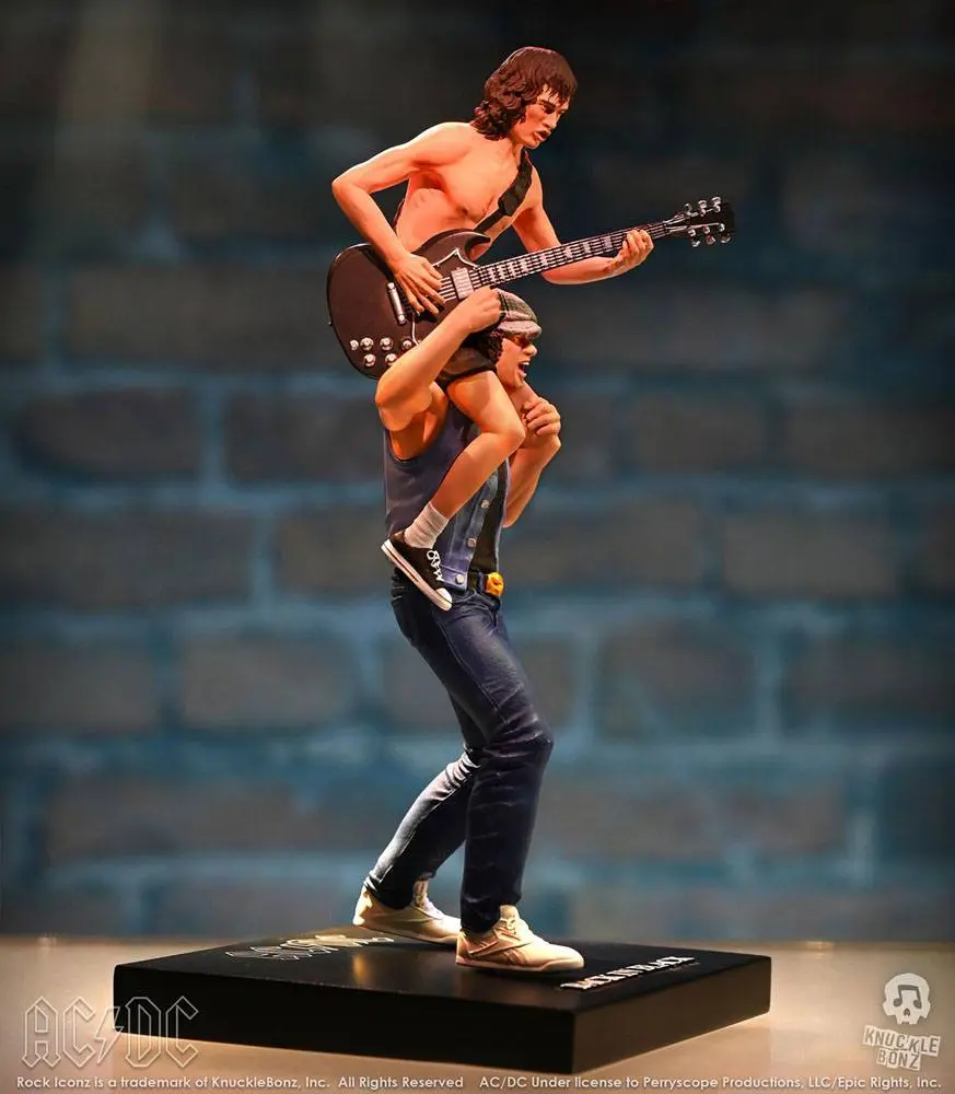 AC/DC Rock Iconz Statue 1/9 Angus &amp; Brian 27 cm product photo